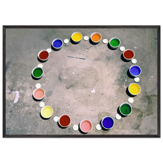 Wheel of Delights - 1967 - Lygia Pape Framed Art Print – Black Wooden Frame - Default Title - -Framed Art Print