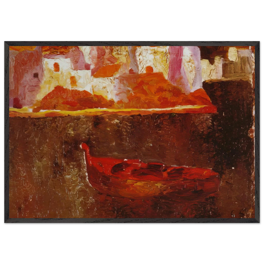 PUNTA ES BALUARD DE LA RIBA D EN PITXOT 1919 - Salvador Dali Framed Art Print – Black Wooden Frame - Default Title - -Framed Art Print