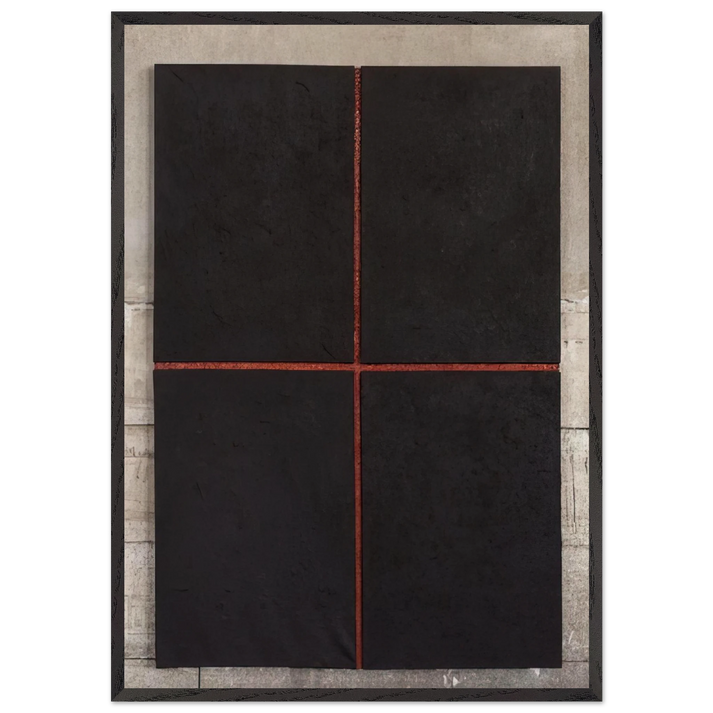 Untitled First Relief - 1961 - Donald Judd 70x100 cm / 28x40 inches Framed Art Print – Black Wooden Frame