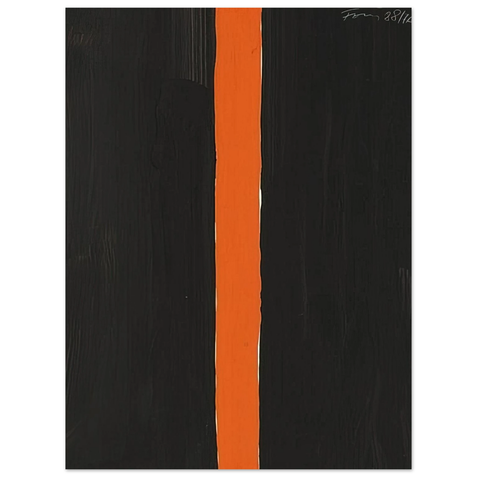 Gunther Forg - Untitled Black and Orange - 1988 Fine Art Poster - Default Title