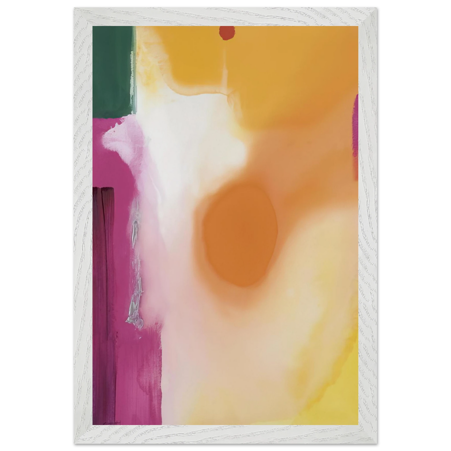 Helen Frankenthaler - Bullseye - 1989 Wall art - 13x18 cm / 5x7 inches - Premium Wooden Framed Poster With Fine Art Paper - Black frame