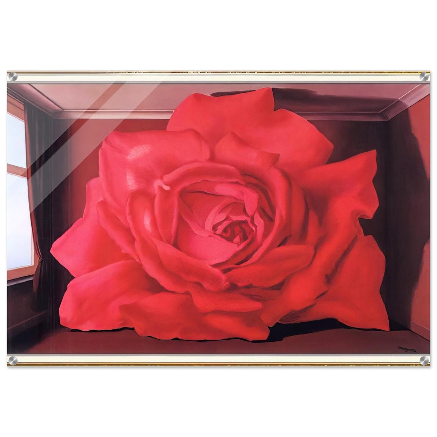 THE TOMB OF THE WRESTLERS 1960 - Rene Magritte Acrylic Print - 70x100 cm / 28x40″ inches | Rene Magritte Wall Art | Rene Magritte Prints