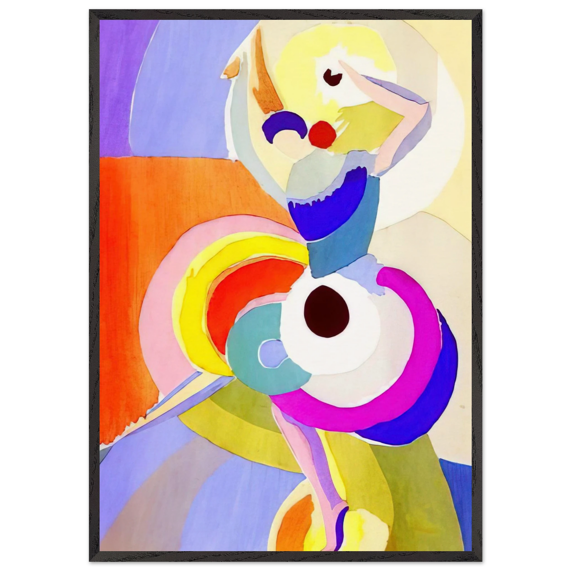 FLAMENCO DANCER - Sonia Delaunay Framed Art Print – Black Wooden Frame - Default Title - -Framed Art Print