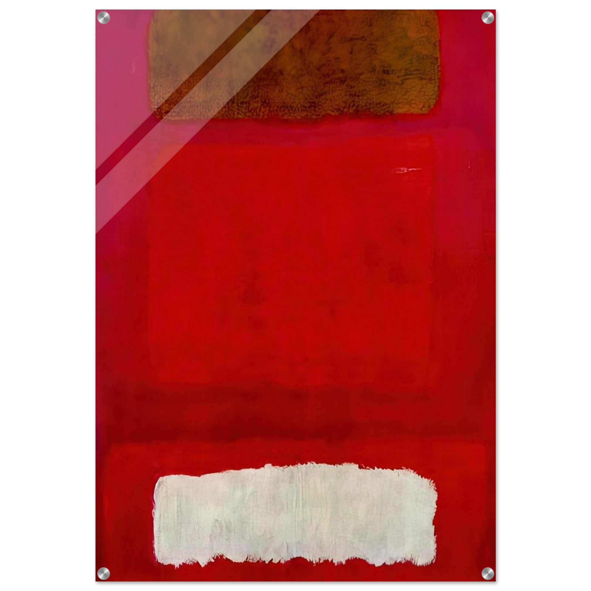 No. 16 Red, White, and Brown - 1957 - Mark Rothko Acrylic Print - 70x100 cm / 28x40″ inches | Mark Rothko Wall Art | Mark Rothko Prints