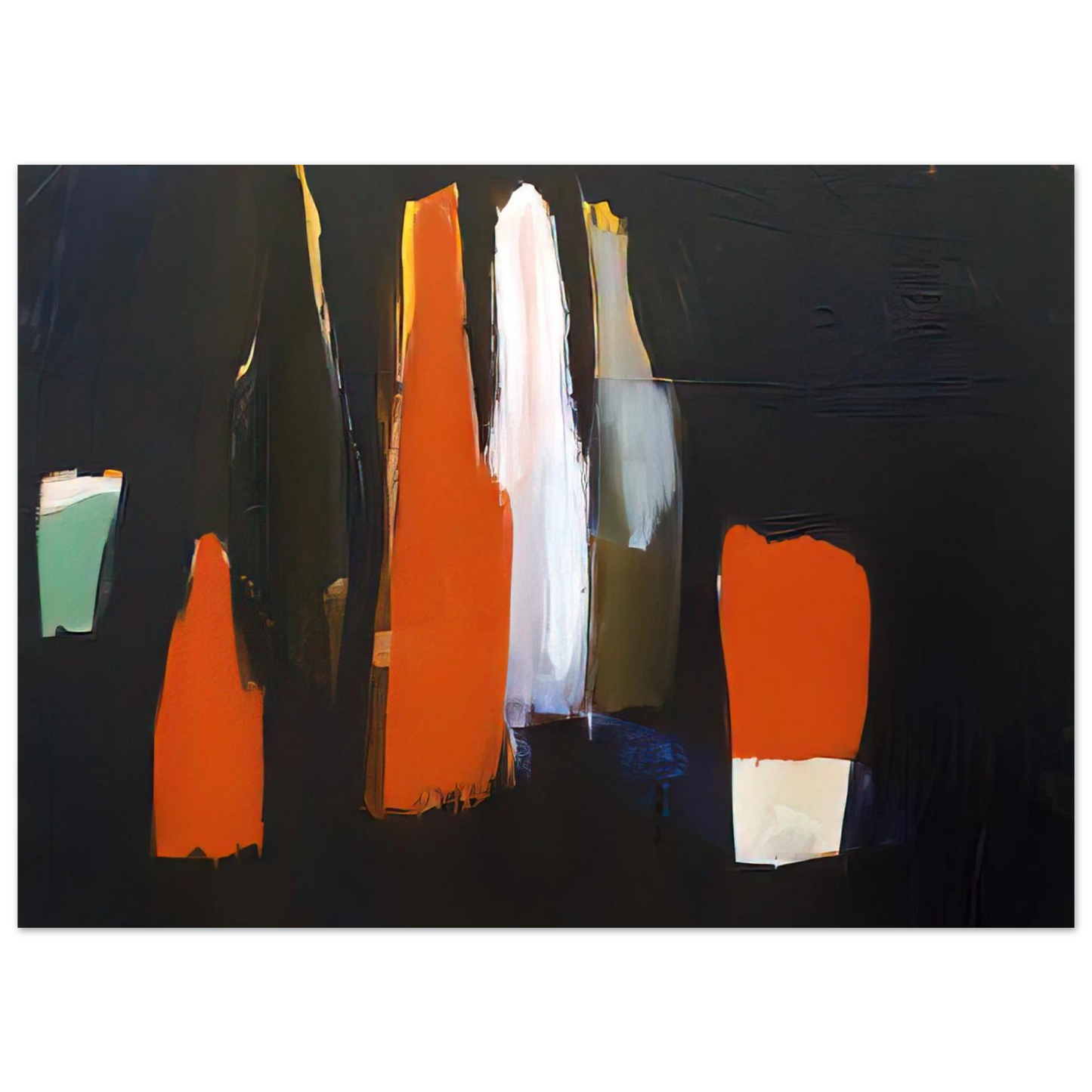 Nicolas de Stael - Bouteilles - Art Informel Fine Art Poster - 40x60 cm / 16x24 inches