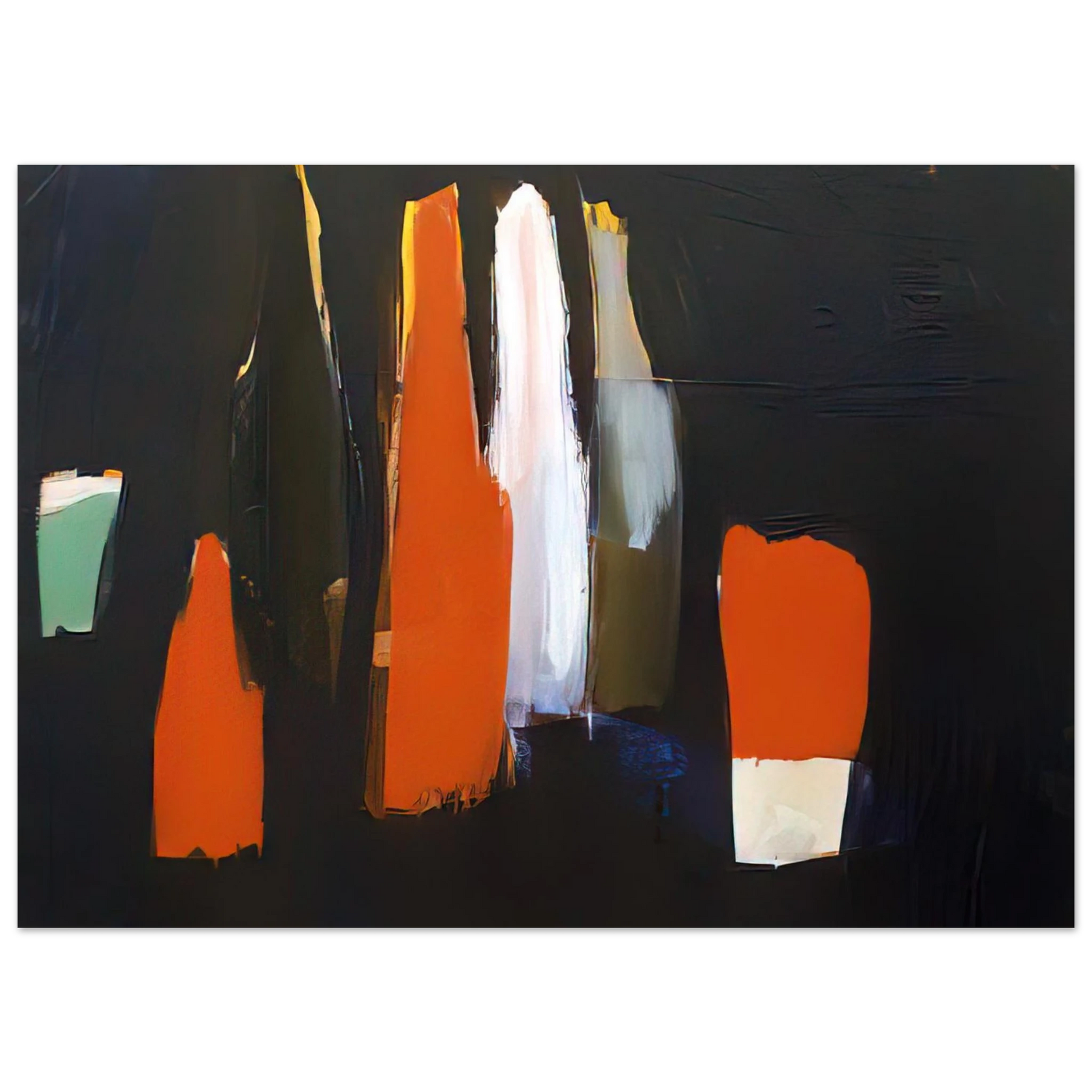 Nicolas de Stael - Bouteilles - Art Informel Fine Art Poster - 40x60 cm / 16x24 inches