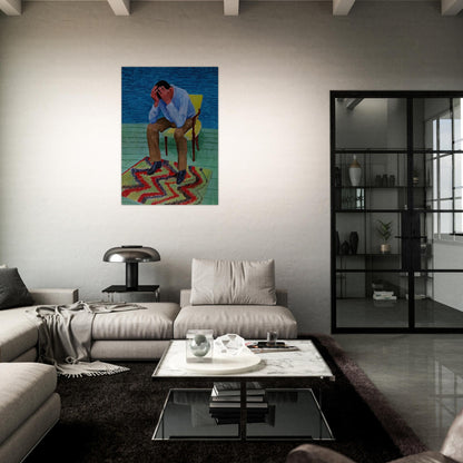 David Hockney - David Hockney Brushed Aluminum Print - 70x100 cm / 28x40 inches | David Hockney Aluminum Print | David Hockney Prints