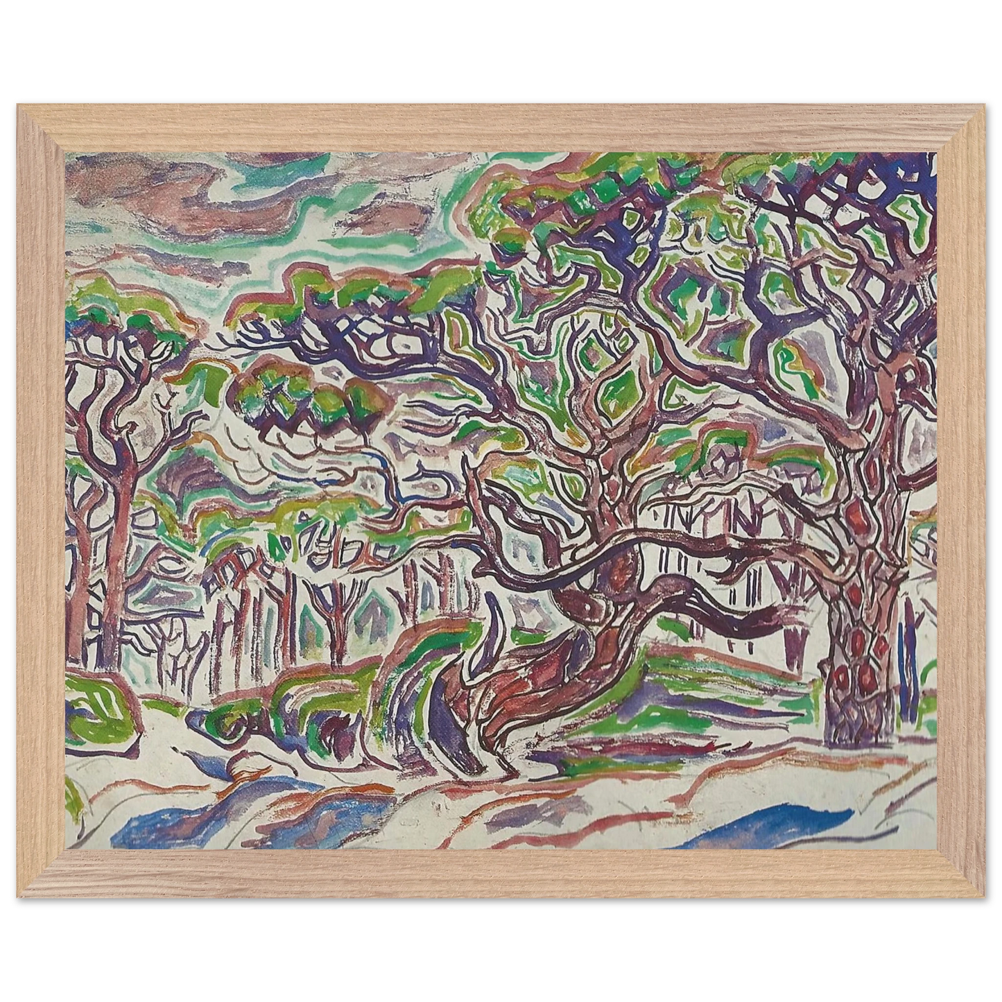 Walter Inglis Anderson - Walter Anderson Wall art - 13x18 cm / 5x7 Inches - Premium Wooden Framed Poster With Fine Art Paper - Black frame