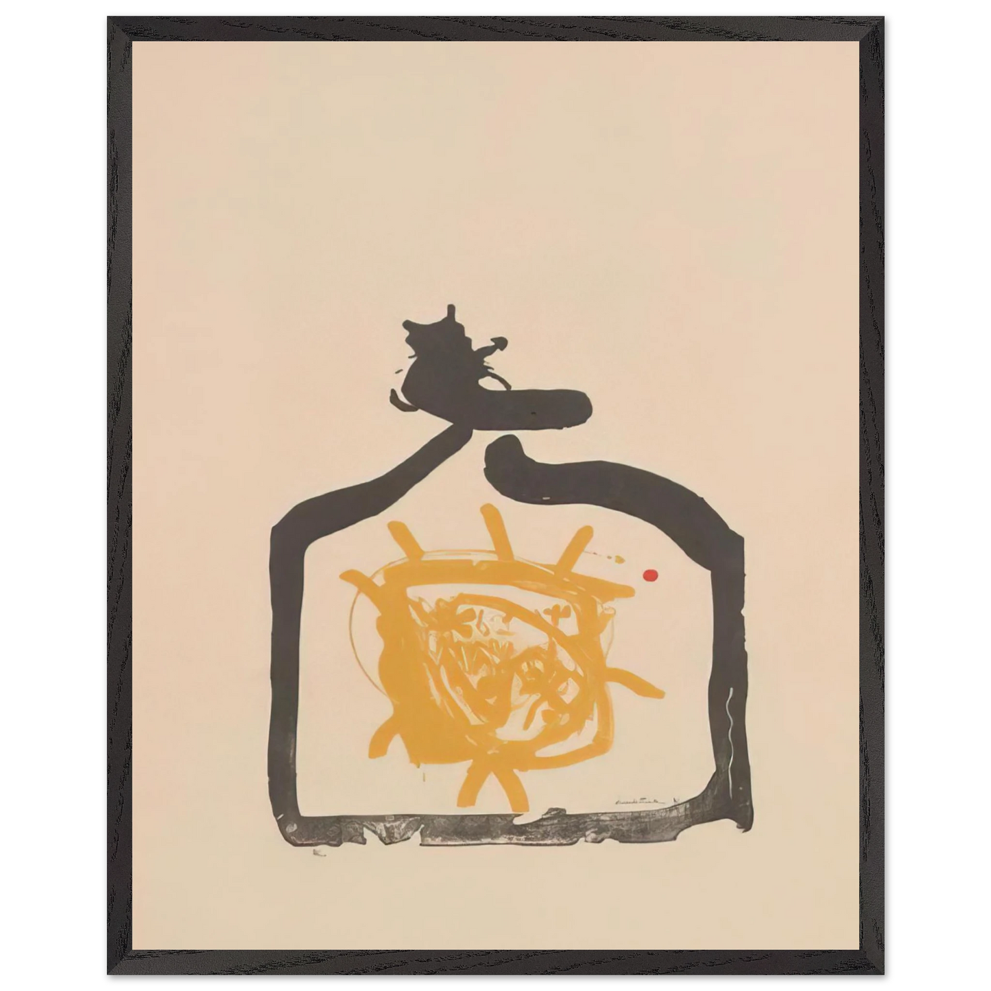 Helen Frankenthaler - May 26th Backwards - 1961 Wall art - 70x100 cm / 28x40 inches - Premium Wooden Framed Poster With Fine Art Paper - Wood frame