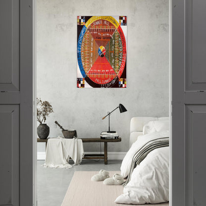 The Sun Rises Twice, Per 3, Per 4 - 1973 - Alfred Jensen Brushed Aluminum Print - 70x100 cm / 28x40 inches | Alfred Jensen Aluminum Print | Alfred Jensen Prints