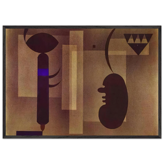 GLOOMY SITUATION 1933 - Wassily Kandinsky 70x100 cm / 28x40 inches Framed Art Print – Black Wooden Frame