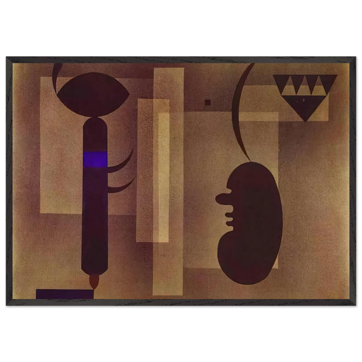 GLOOMY SITUATION 1933 - Wassily Kandinsky 70x100 cm / 28x40 inches Framed Art Print – Black Wooden Frame
