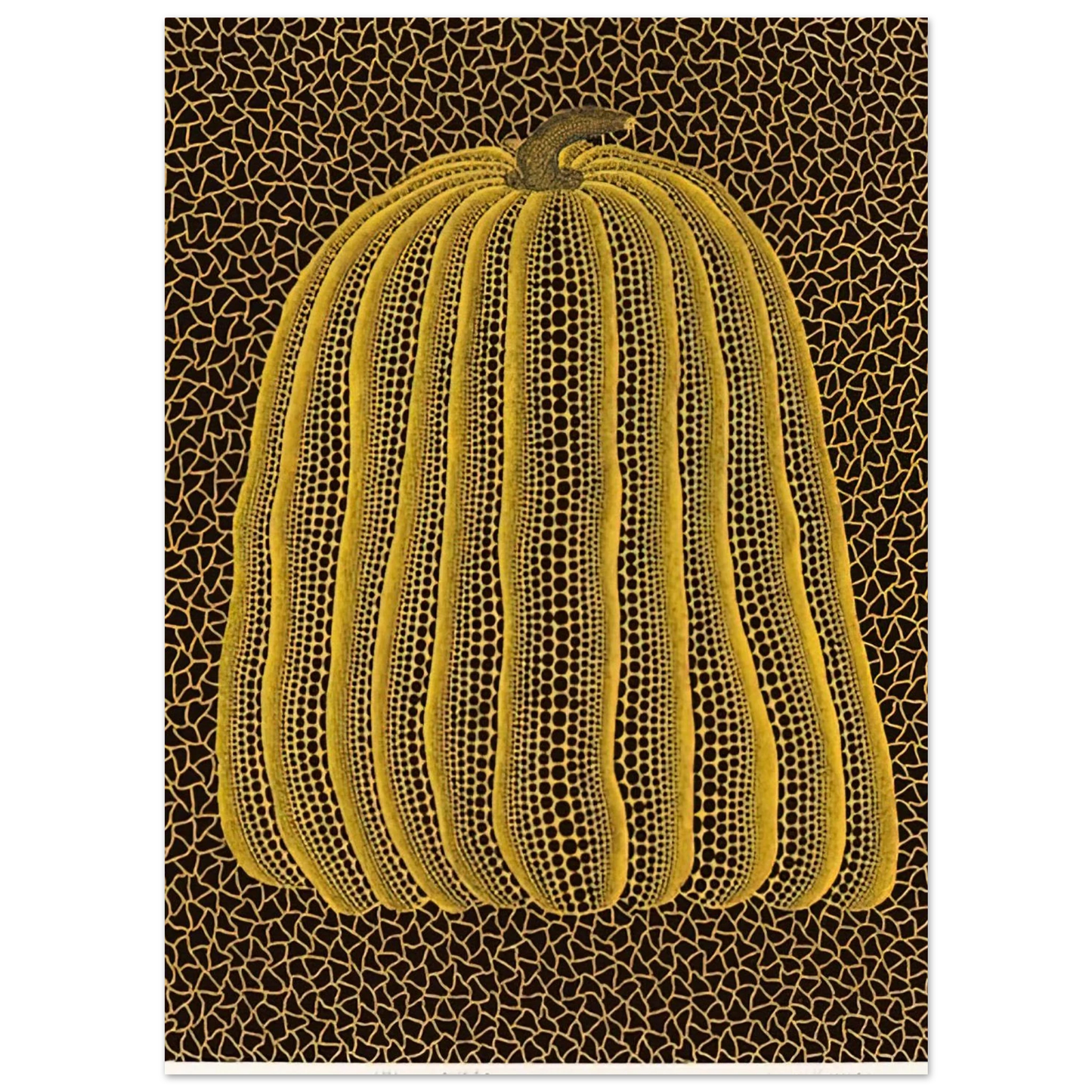Yayoi Kusama - YELLOW PUMPKIN 1992 Fine Art Poster - 75x100 cm / 30x40 inches