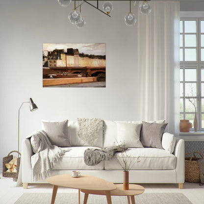 Écluse de la Monnaie - Edward Hopper Brushed Aluminum Print - 70x100 cm / 28x40 inches | Edward Hopper Aluminum Print | Edward Hopper Prints