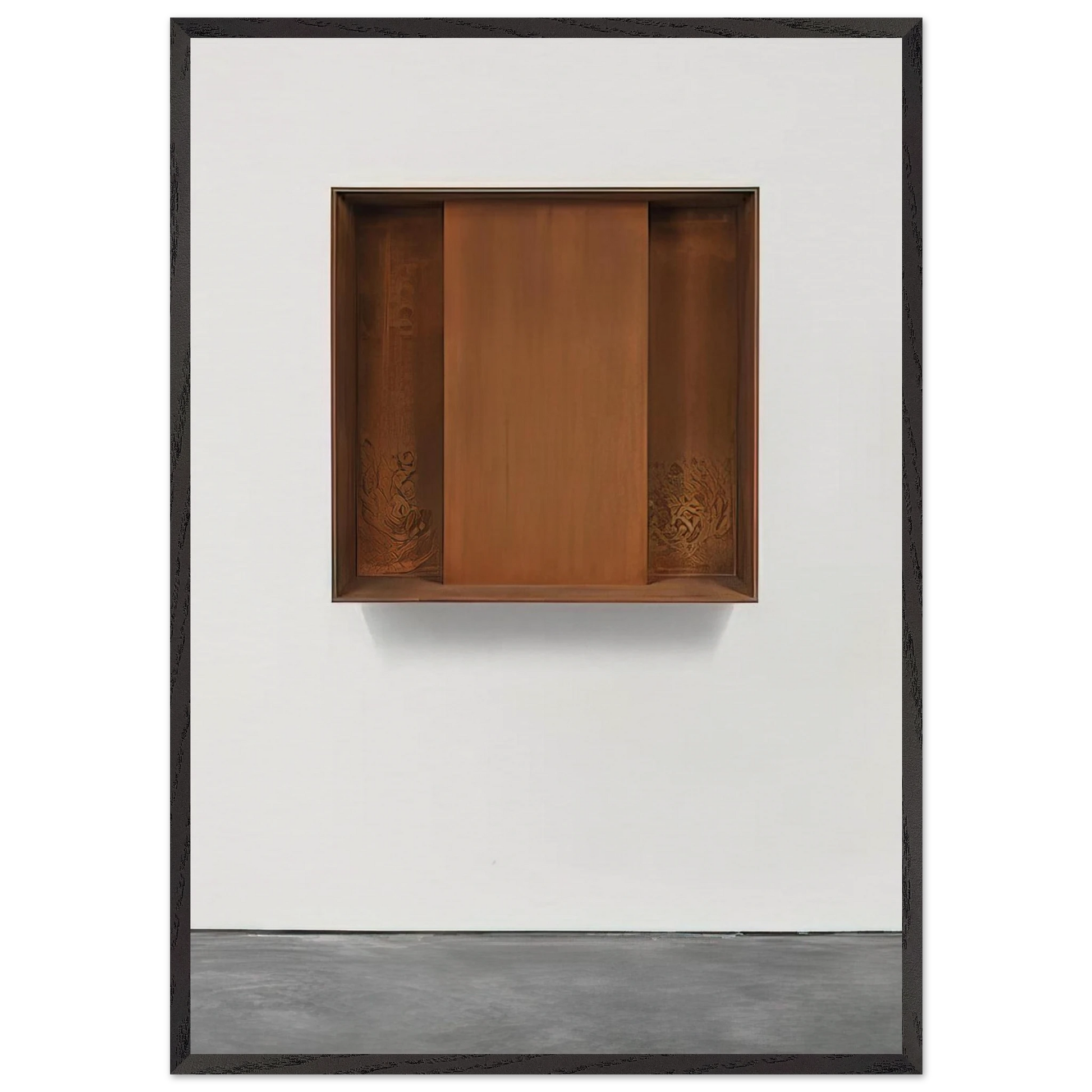 Untitled JUDDO0510 - 1989 - Donald Judd Framed Art Print – Black Wooden Frame - Default Title - -Framed Art Print