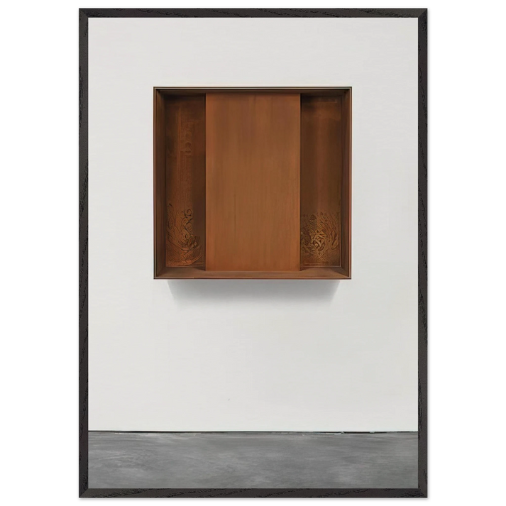 Untitled JUDDO0510 - 1989 - Donald Judd 70x100 cm / 28x40 inches Framed Art Print – Black Wooden Frame