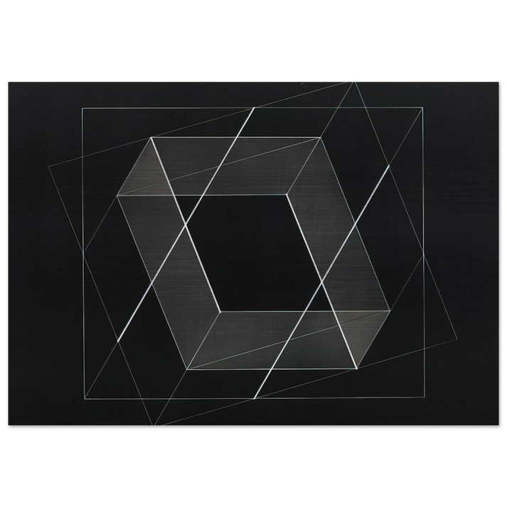 F NO 13 MULTI MOBILE 1952 - Josef Albers Brushed Aluminum Print - 70x100 cm / 28x40 inches | Josef Albers Aluminum Print | Josef Albers Prints