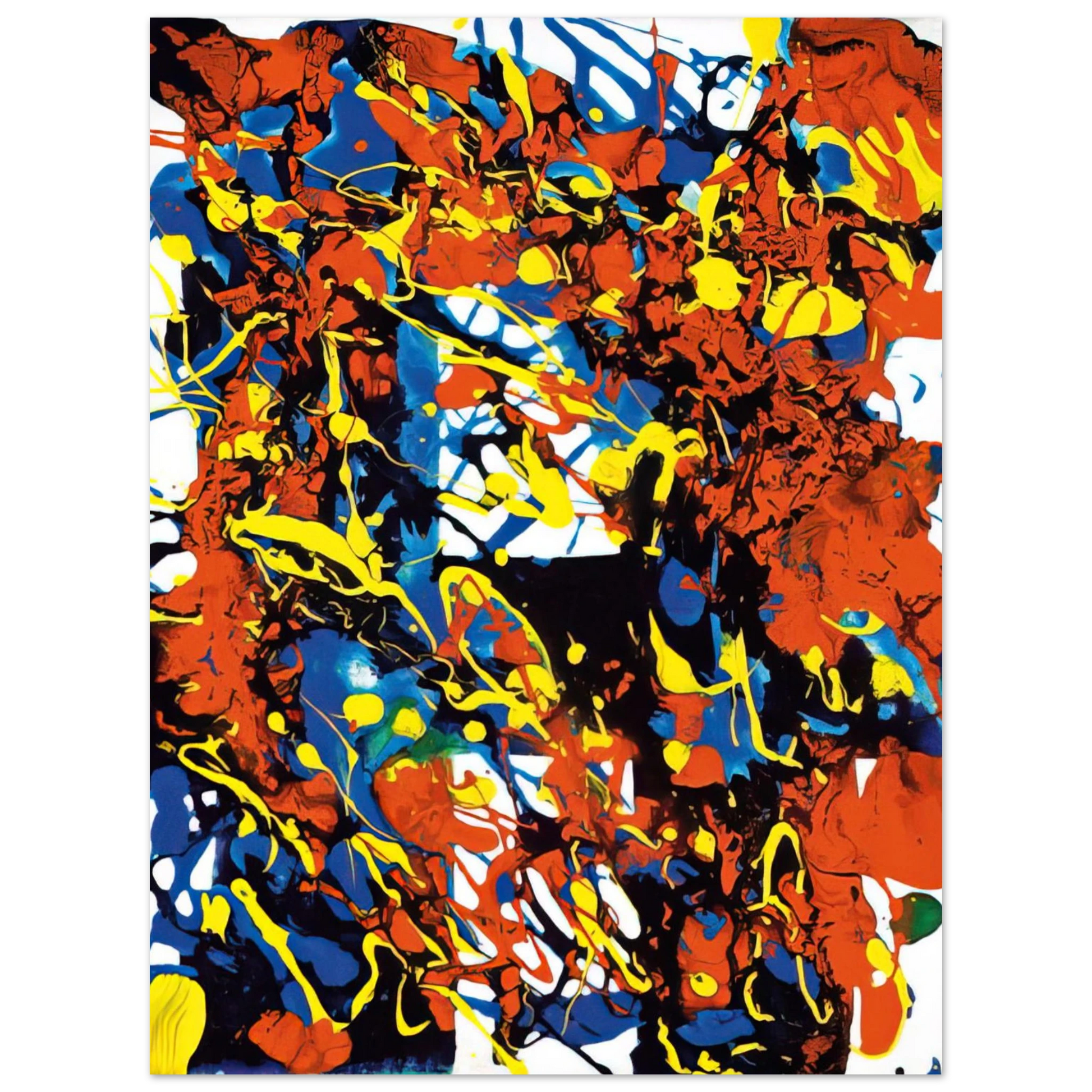 Sam Francis - Untitled  SFP94-73  SFF 1747  Fine Art Poster - Default Title