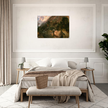 Golden Gate Yellowstone National Park - Thomas Moran Acrylic Print - 70x100 cm / 28x40″ inches