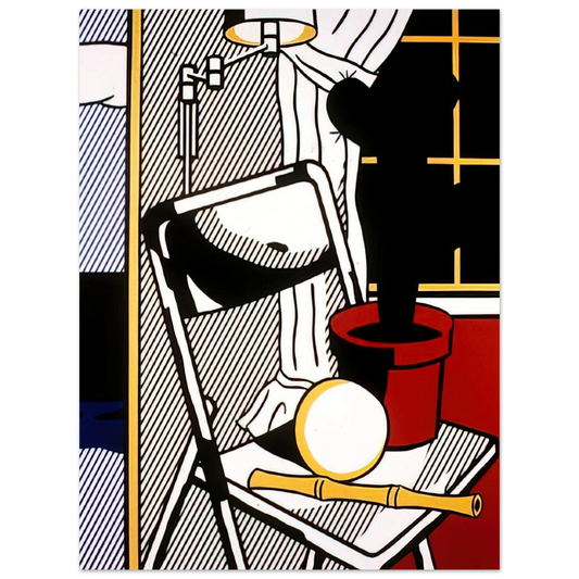 Roy Lichtenstein - INTERIOR WITH CACTUS 1978 Fine Art Poster - Default Title