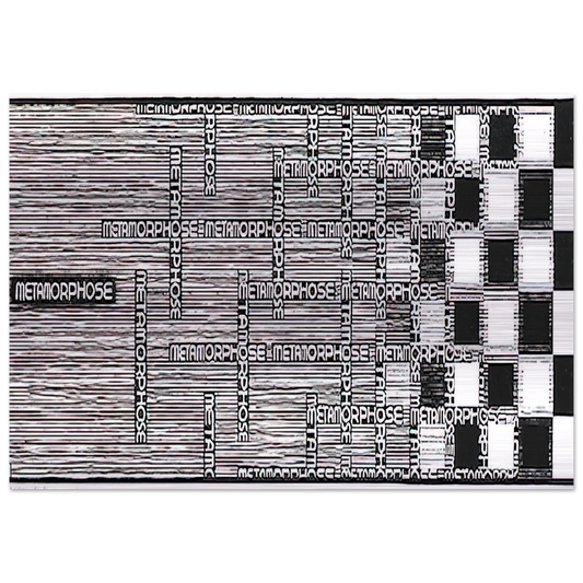 METAMORPHOSIS II EXCERPT 1 - MC Escher Brushed Aluminum Print - 70x100 cm / 28x40 inches | MC Escher Aluminum Print | MC Escher Prints