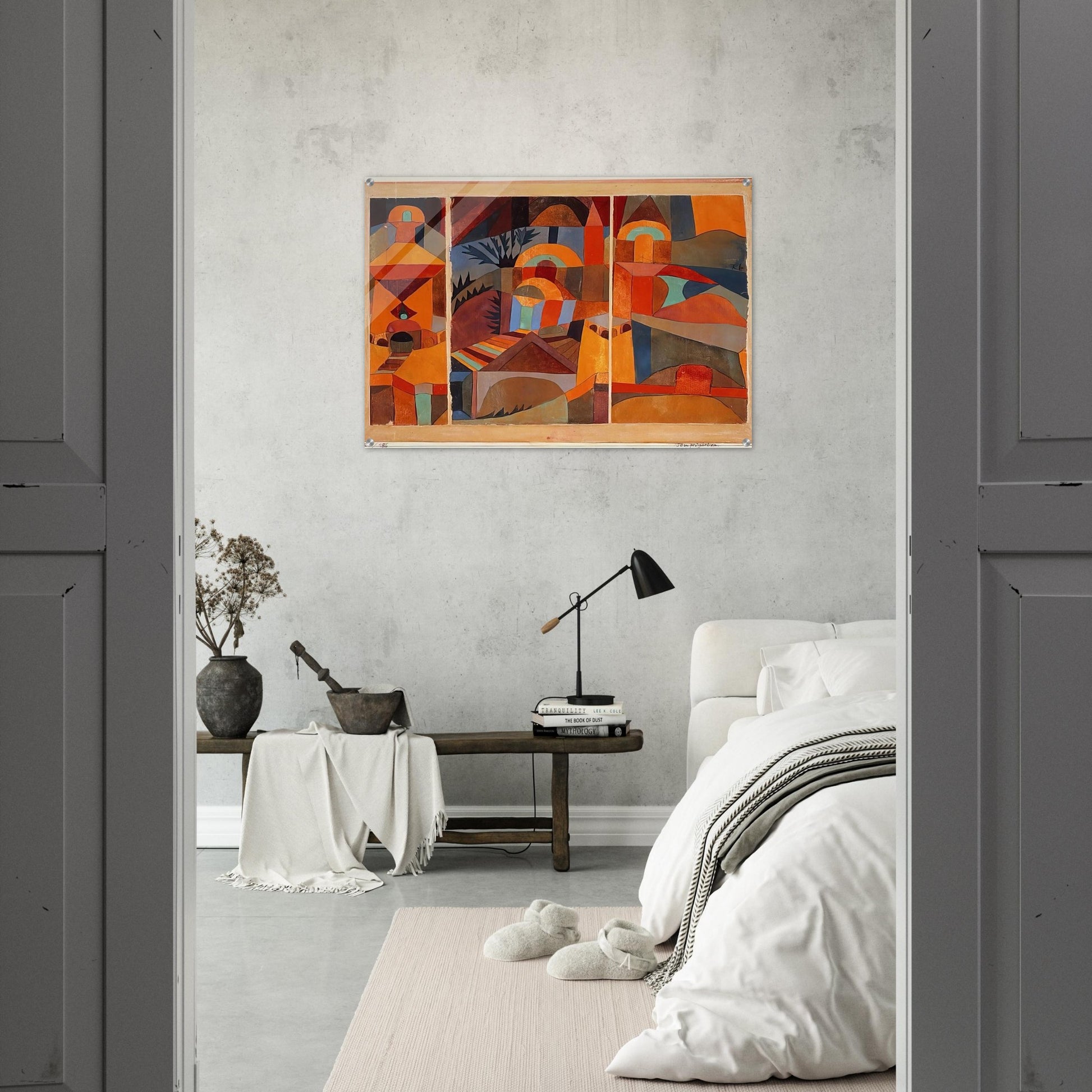 TEMPLE GARDENS 1920 - Paul Klee Acrylic Print - 70x100 cm / 28x40″ inches