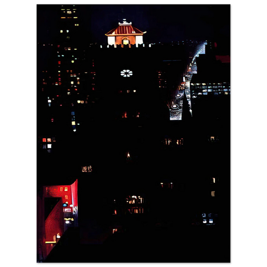 Georgia O'Keeffe - New York Night Fine Art Poster - 13x18 cm / 5x7 inches