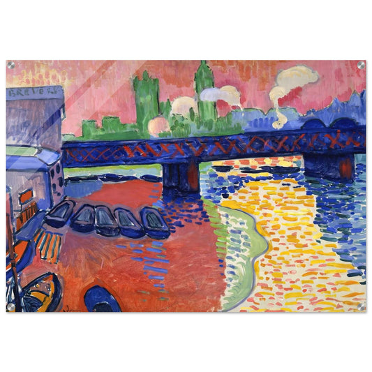 CHARING CROSS BRIDGE 1906 - Andre Derain Acrylic Print - 70x100 cm / 28x40″ inches