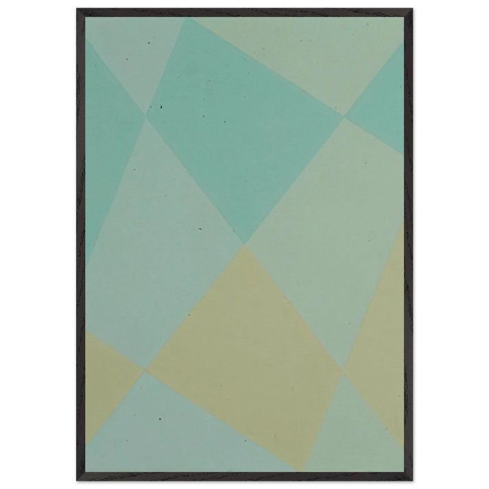 Dynamische farbdurchdringung - Concretism - Max Bill 70x100 cm / 28x40 inches Framed Art Print – Black Wooden Frame