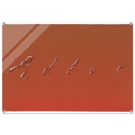 ADIOS 1969 - Edward Ruscha Acrylic Print - 70x100 cm / 28x40″ inches