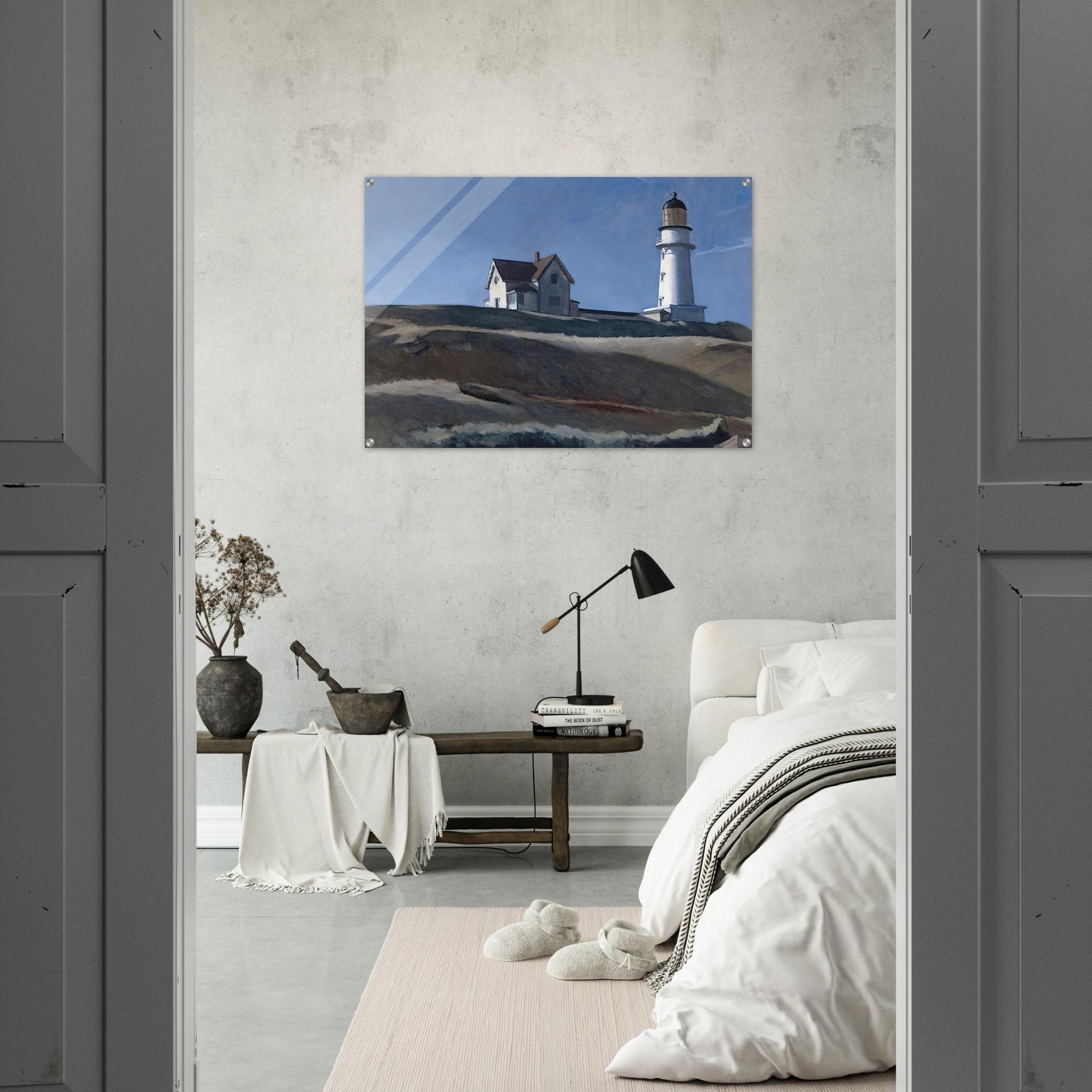 Lighthouse HIll - Edward Hopper Acrylic Print - 70x100 cm / 28x40″ inches | Edward Hopper Wall Art | Edward Hopper Prints