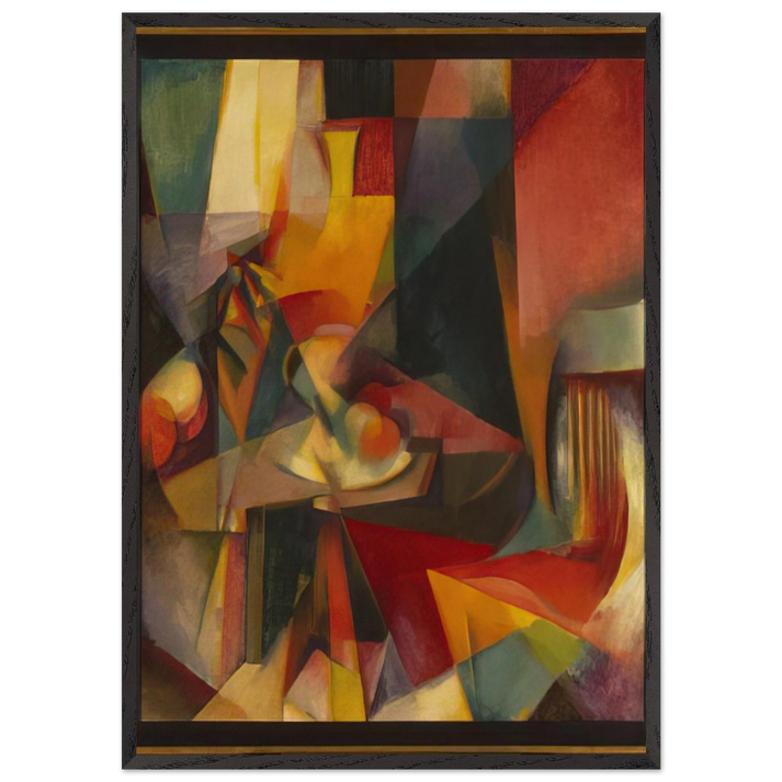 Synchromy No 3 - Synchromism - Morgan Russell 70x100 cm / 28x40 inches Framed Art Print – Black Wooden Frame