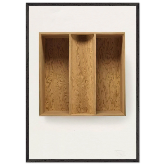 Untitled 91-7 Ballantine - 1991 - Donald Judd Framed Art Print – Black Wooden Frame - Default Title - -Framed Art Print