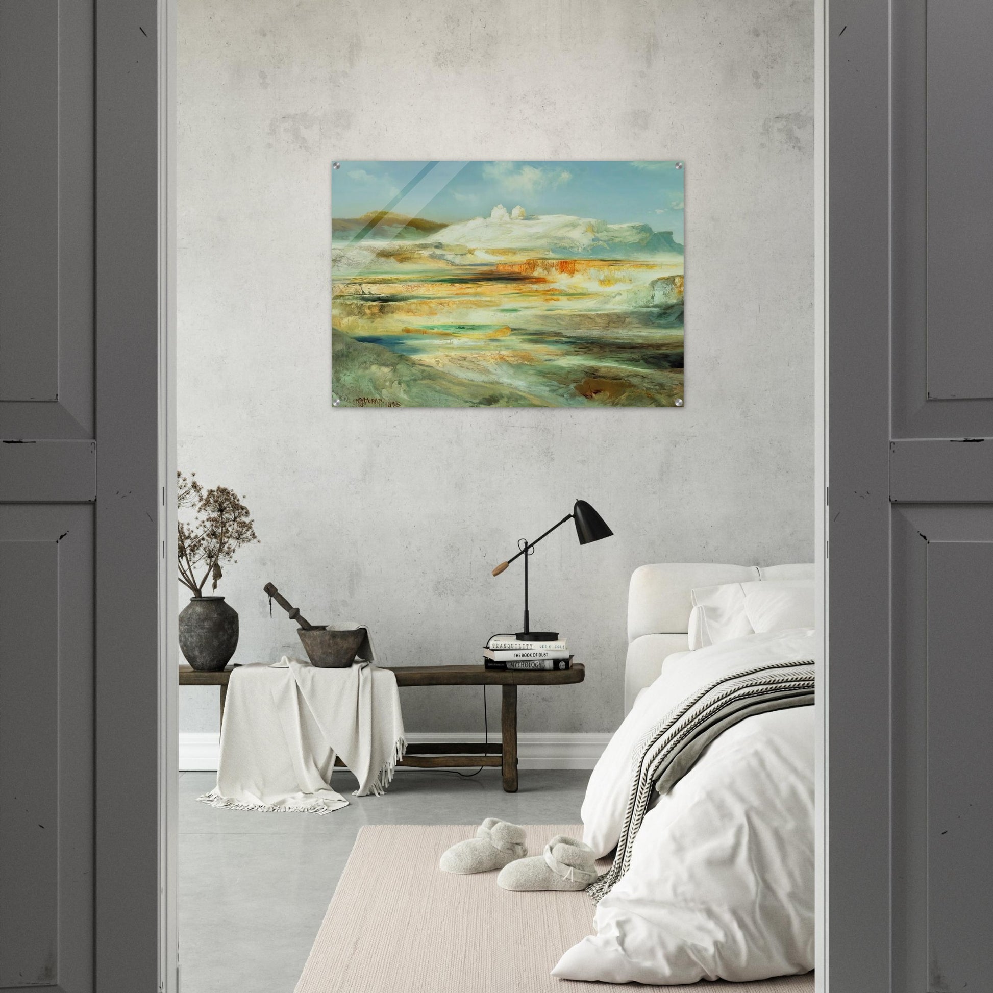 Jupiter Terrace Yellowstone - Thomas Moran Acrylic Print - 70x100 cm / 28x40″ inches | Thomas Moran Wall Art | Thomas Moran Prints