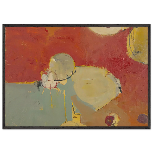 Untitled 2 Sausalito - Richard Diebenkorn Framed Art Print – Black Wooden Frame - Default Title - -Framed Art Print