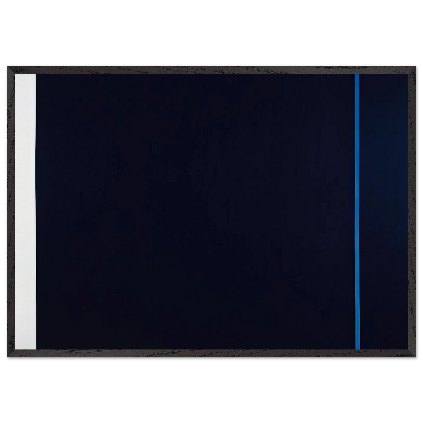 Midnight Blue N1 - Barnett Newman Framed Art Print – Black Wooden Frame - Default Title - -Framed Art Print