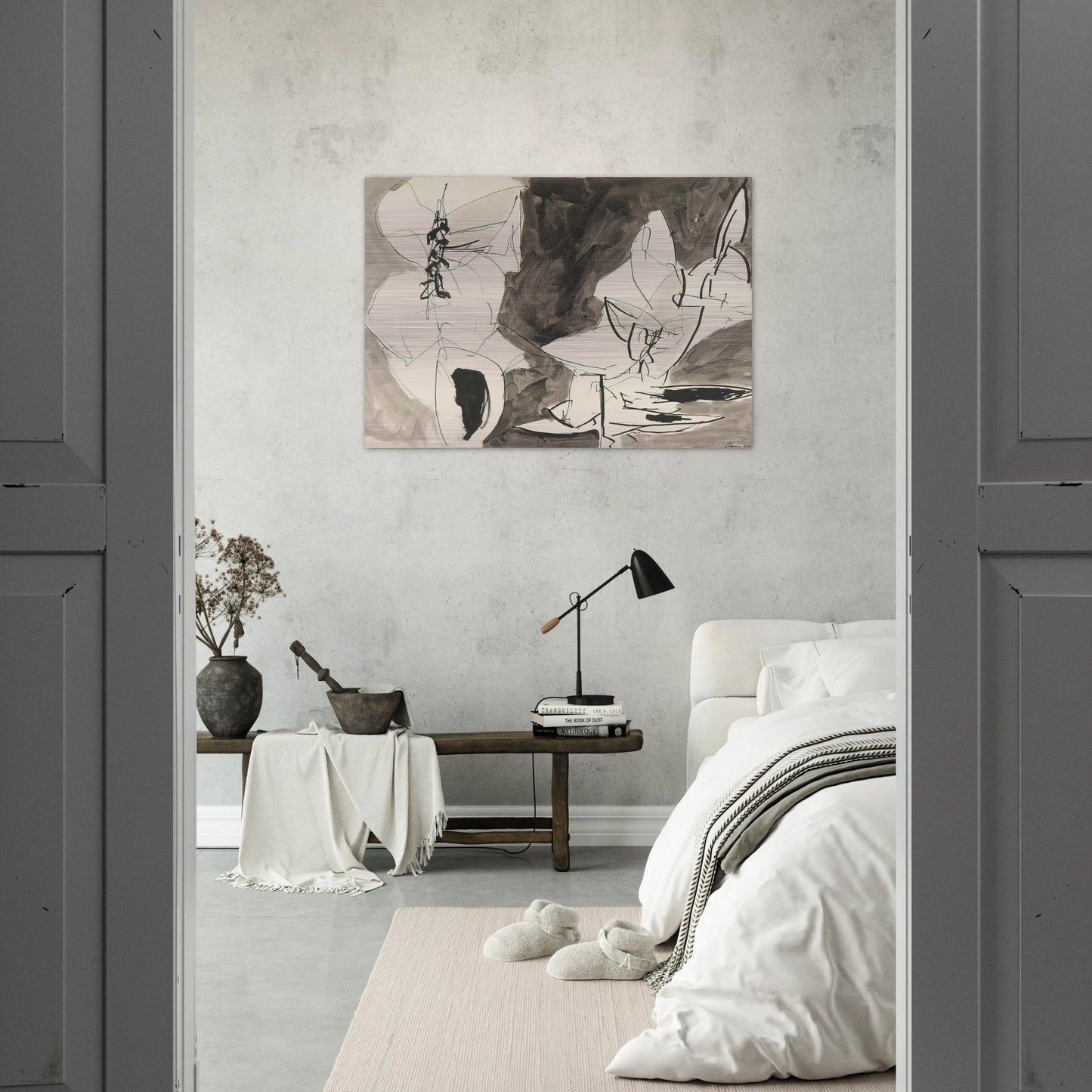 Leap Frog - 1952 - Gene Davis Brushed Aluminum Print - 70x100 cm / 28x40 inches | Gene Davis Aluminum Print | Gene Davis Prints