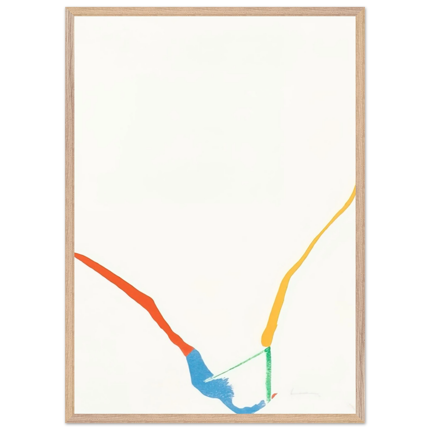 Helen Frankenthaler - What Red Lines Can Do - 1970 Wall art - 40x50 cm / 16x20 inches - Fine Art Poster - -
