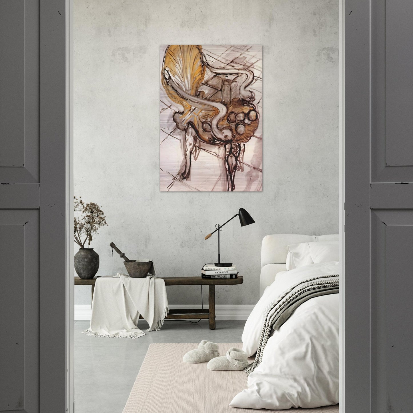 VENETIAN ARMCHAIR WITH FRUITS 1942 - Henri Matisse Brushed Aluminum Print - 70x100 cm / 28x40 inches | Henri Matisse Aluminum Print | Henri Matisse Prints