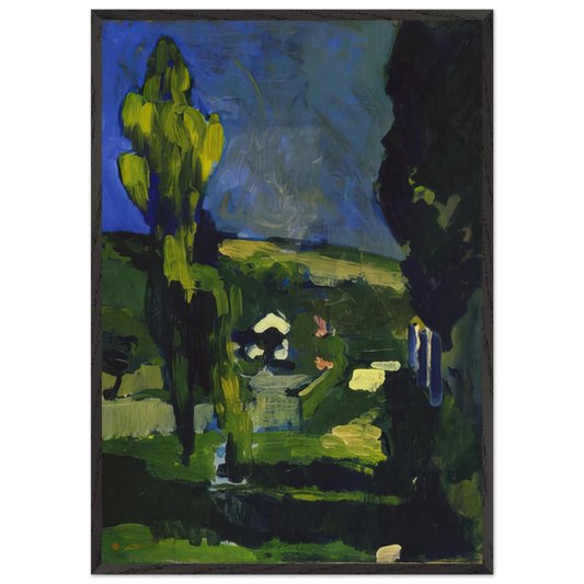 POPLARS 1900 - Andre Derain Framed Art Print – Black Wooden Frame - Default Title - -Framed Art Print