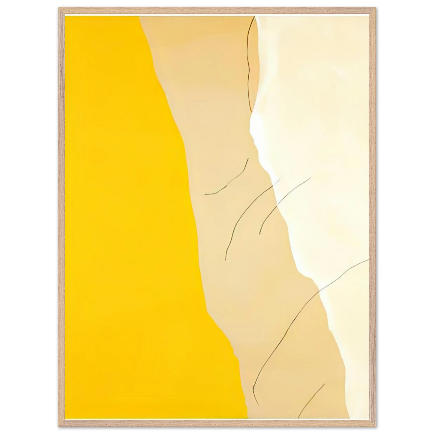 Helen Frankenthaler - Mornings, 1971- Wall Art - 30x40 cm / 12x16 inches - Premium Wooden Framed Poster With Fine Art Paper - Wood frame