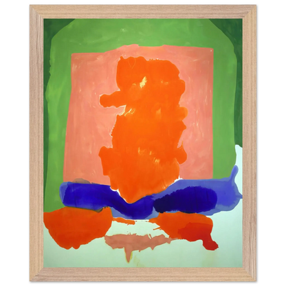 Helen Frankenthaler - Small s Paradise - 1964 Wall art - 70x100 cm / 28x40 Inches - Premium Wooden Framed Poster With Fine Art Paper - Wood frame