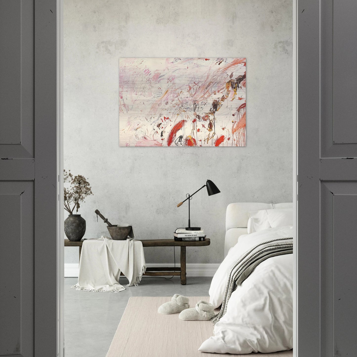 Ferragosto III - Cy Twombly Brushed Aluminum Print - 70x100 cm / 28x40 inches | Cy Twombly Aluminum Print | Cy Twombly Prints