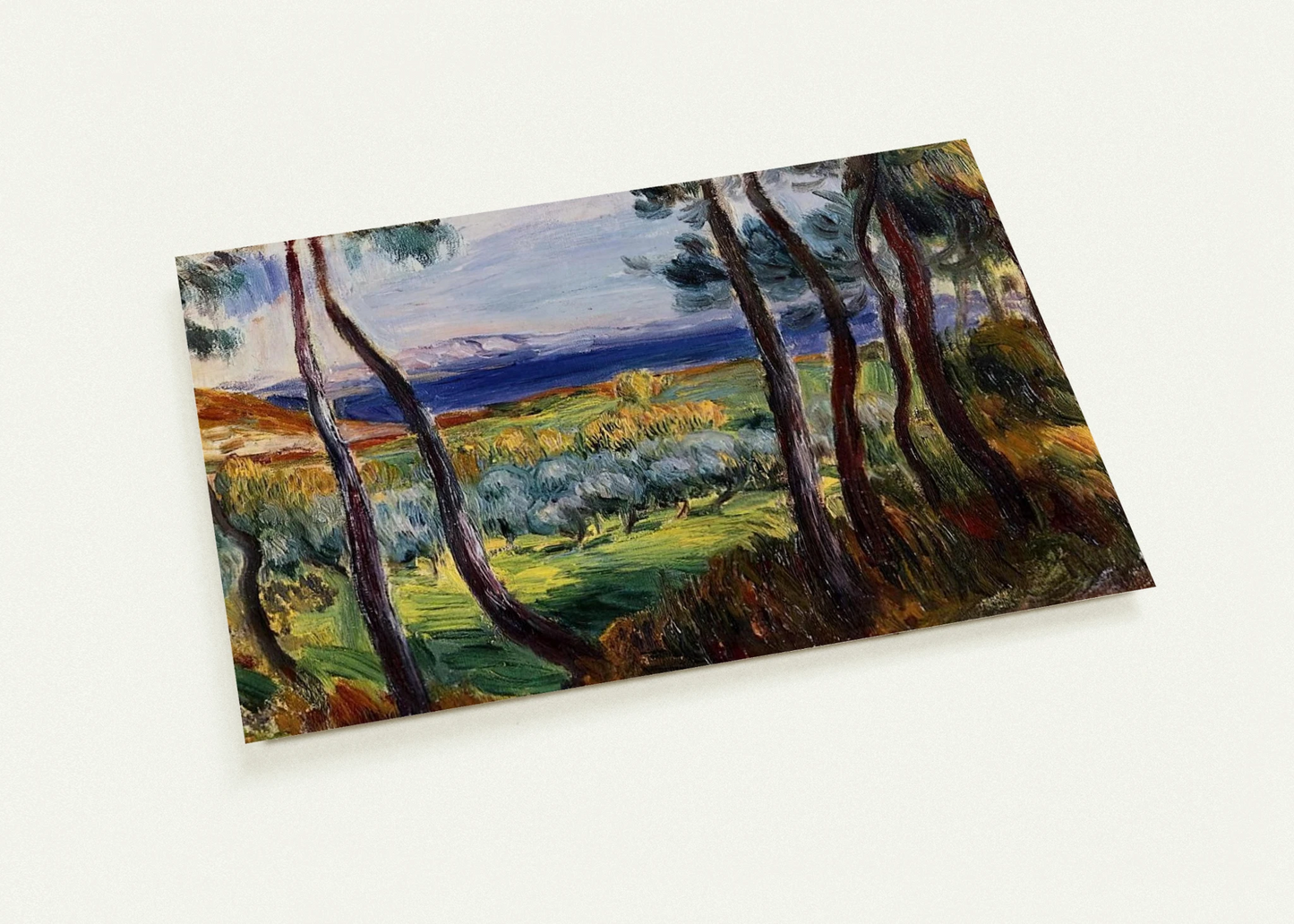 Pines in the Vicinity of Cagnes By Pierre-Auguste Renoir Pack of 10 Post Cards | Pierre-Auguste Renoir Post Cards | A6 (10.5 x 14.8 cm) - 4.1 x 5.8 inches