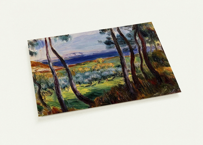 Pines in the Vicinity of Cagnes By Pierre-Auguste Renoir Pack of 10 Post Cards | Pierre-Auguste Renoir Post Cards | A6 (10.5 x 14.8 cm) - 4.1 x 5.8 inches