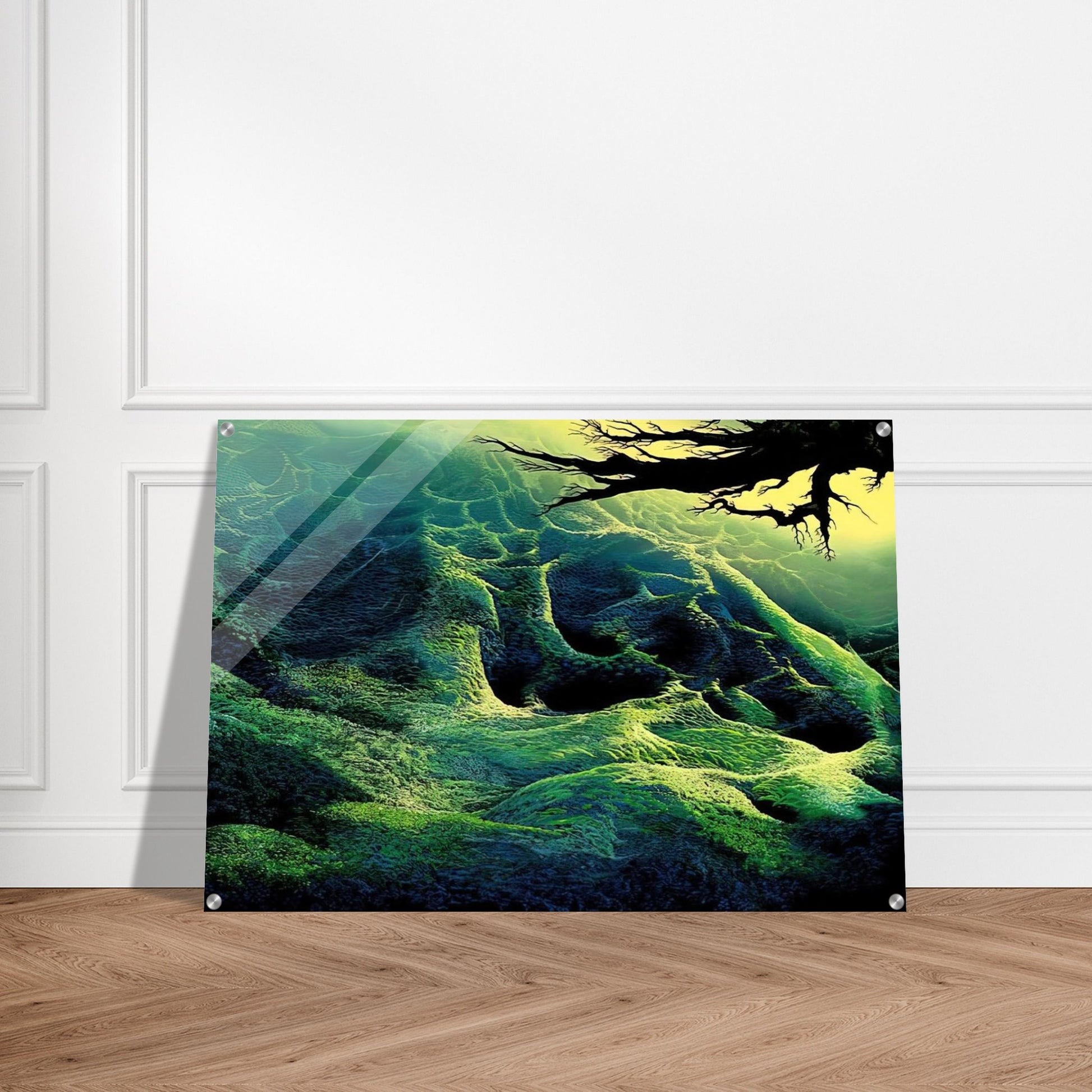 My Soul - Eyvind Earle Acrylic Print - 70x100 cm / 28x40″ inches | Eyvind Earle Wall Art | Eyvind Earle Prints