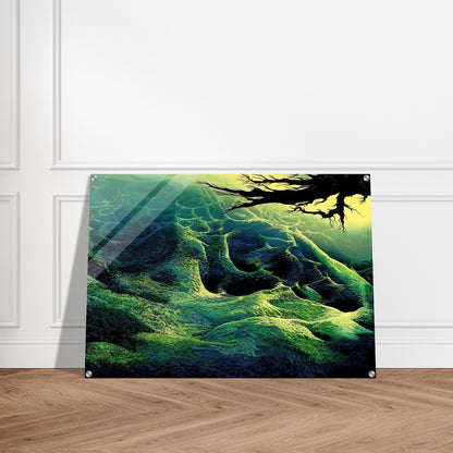 My Soul - Eyvind Earle Acrylic Print - 70x100 cm / 28x40″ inches | Eyvind Earle Wall Art | Eyvind Earle Prints