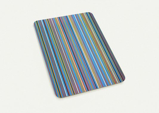 BIG BLUE 1982 By Bridget Riley Pack of 10 Post Cards | Bridget Riley Post Cards | A6 (10.5 x 14.8 cm) - 4.1 x 5.8 inches