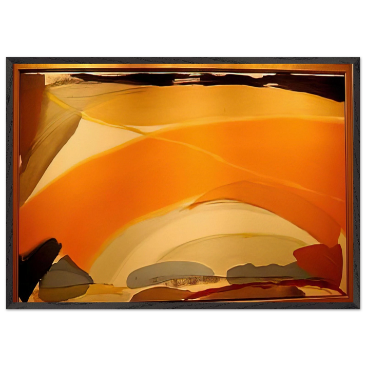 Vina - 1977 - Larry Zox 70x100 cm / 28x40 inches Framed Art Print – Black Wooden Frame