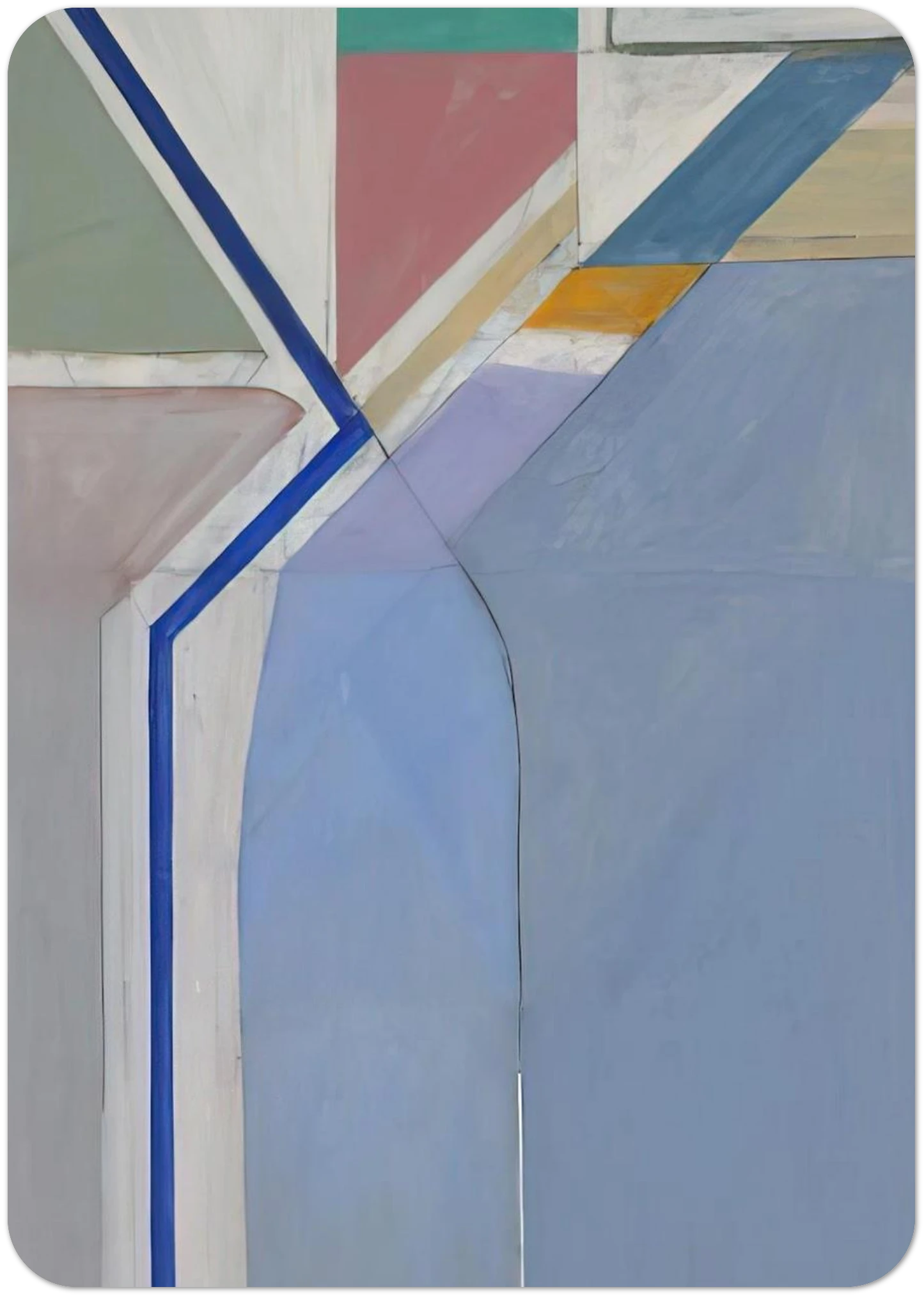 Ocean Park #24 By Richard Diebenkorn Pack of 10 Post Cards | Richard Diebenkorn Post Cards | A6 (10.5 x 14.8 cm) - 4.1 x 5.8 inches